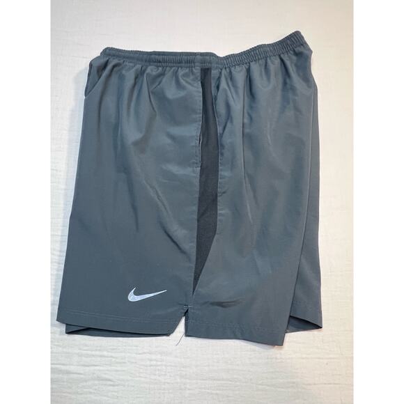 Nike Dry Fit Challenger‎ Lined Mens Shorts Black Size XL - Picture 2 of 6